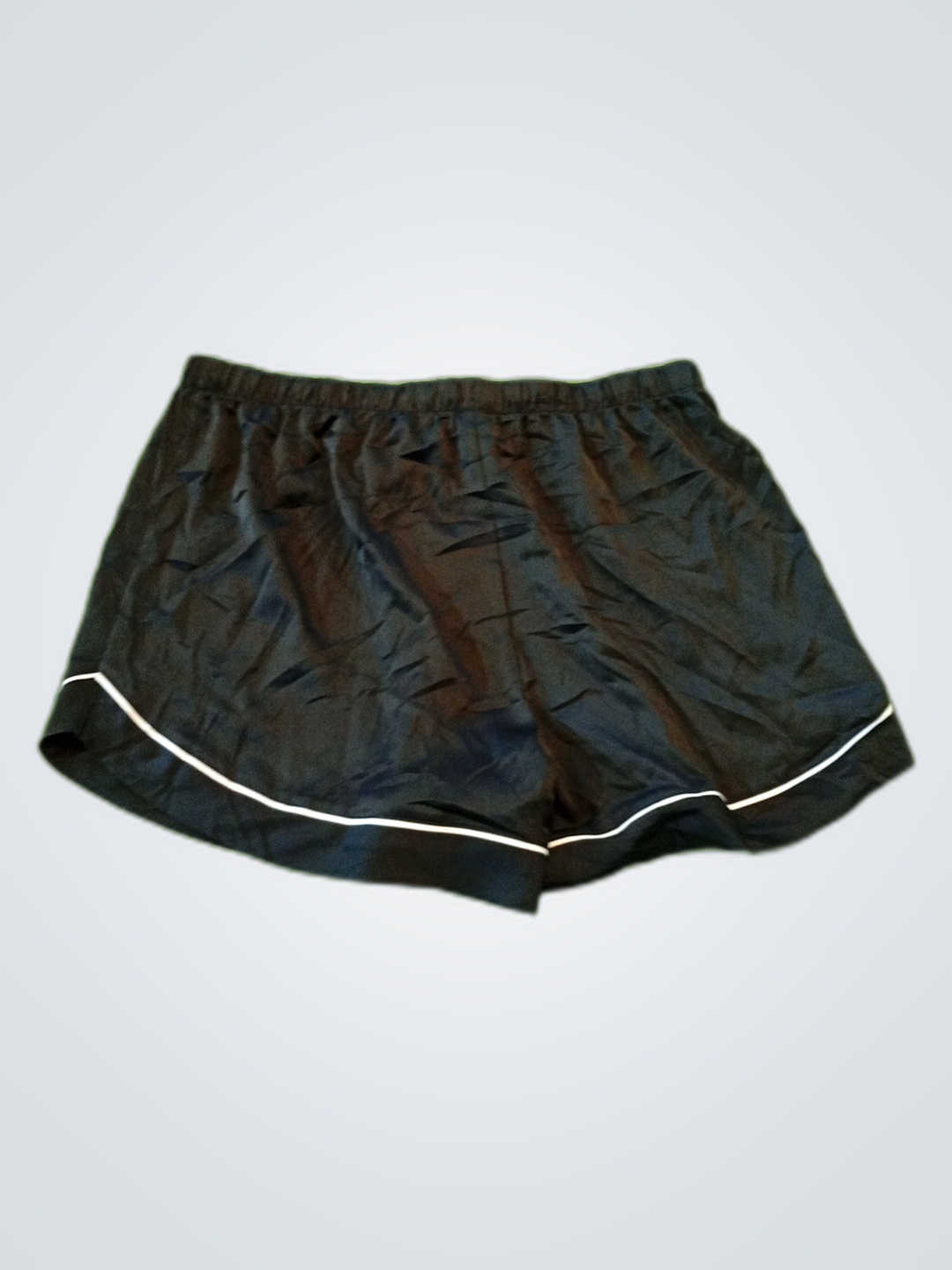 Above Black Satin Micro Mini Shorts