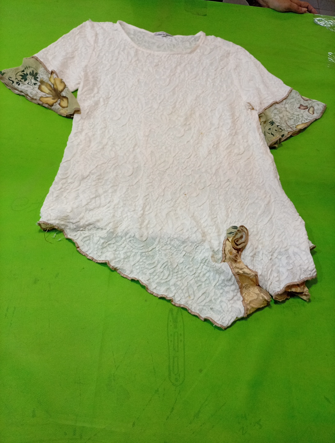 Spencer Alexis White Lace Blouse