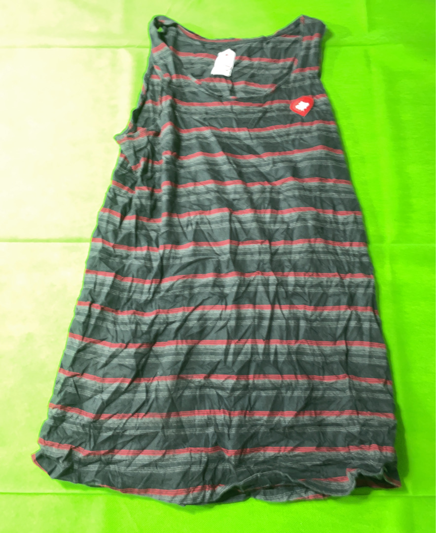 Striped Sleeveless Tank Top XL