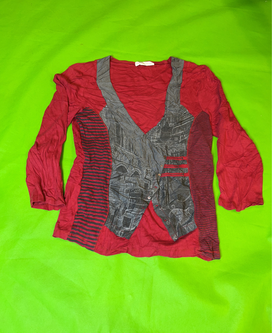 Armand Thiery Red Long-Sleeve Top