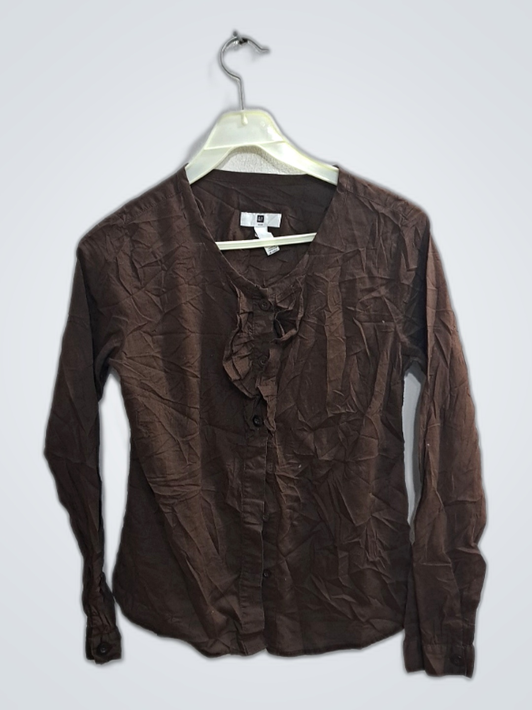 Gap Long Sleeve Ruffle Blouse