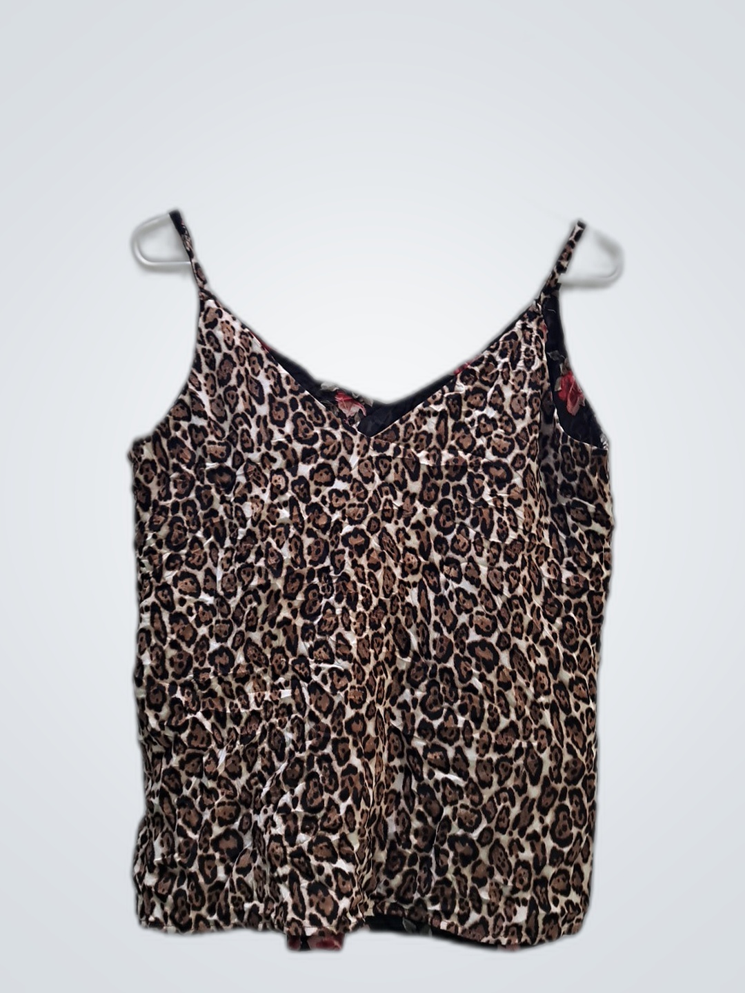 Leopard Print V-Neck Tank Top